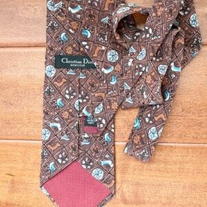 Christian Dior All Silk Mens Neck-Tie $40 Each